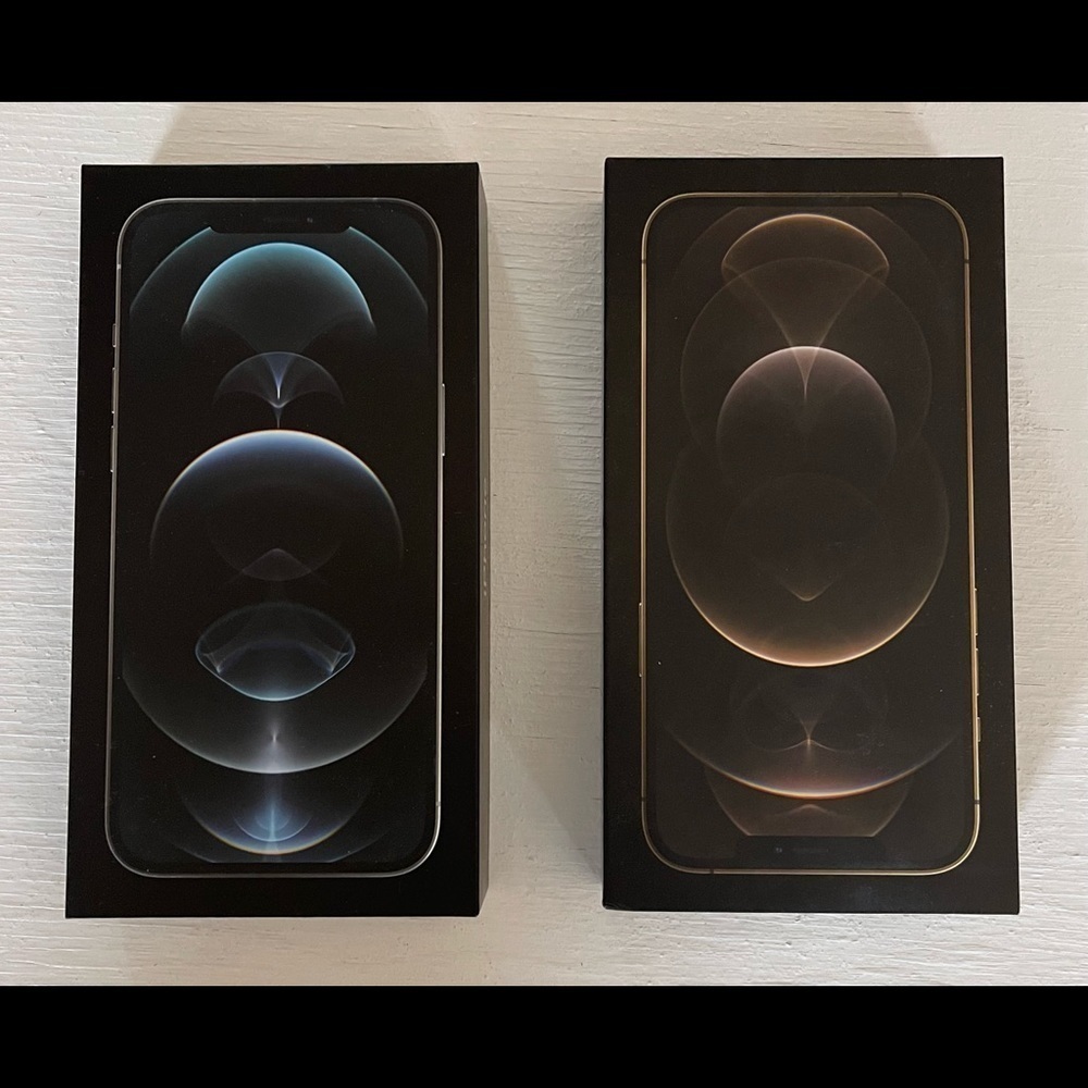 2 iPhone 12 Pro boxes